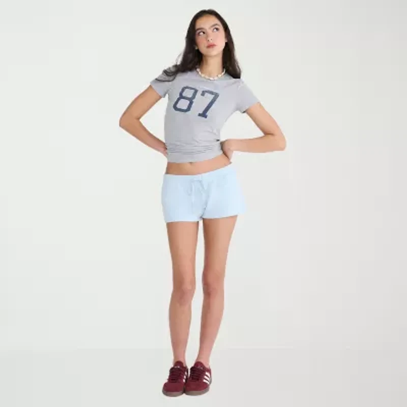 AEROPOSTALE Womens Juniors Crew Neck Short Sleeve Regular Fit Graphic T-Shirt