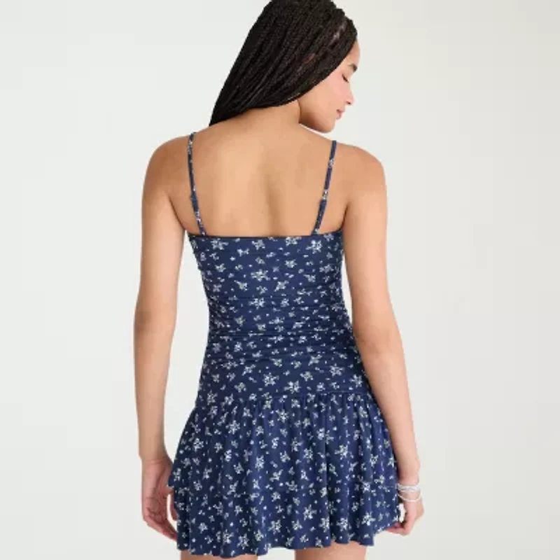 AEROPOSTALE Womens Juniors Straight Neck Sleeveless Casual Bodycon Dress