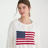 AEROPOSTALE Juniors Womens Long Sleeve Cable Knit Pullover Sweater