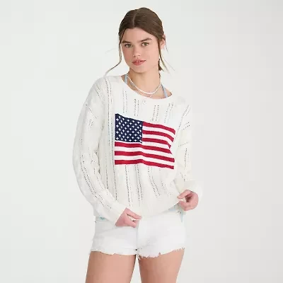 AEROPOSTALE Juniors Womens Long Sleeve Cable Knit Pullover Sweater