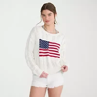 AEROPOSTALE Juniors Womens Long Sleeve Cable Knit Pullover Sweater