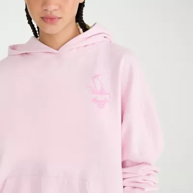 AEROPOSTALE Womens Juniors Long Sleeve Fleece Hoodie