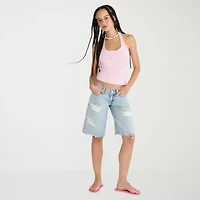 AEROPOSTALE Womens Juniors Halter Neck Sleeveless Tank Top