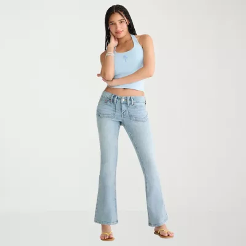 AEROPOSTALE Womens Juniors Halter Neck Sleeveless Tank Top