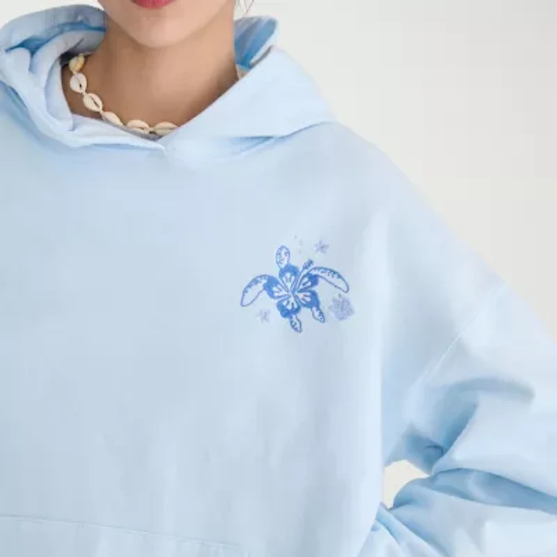 AEROPOSTALE Womens Juniors Long Sleeve Fleece Hoodie