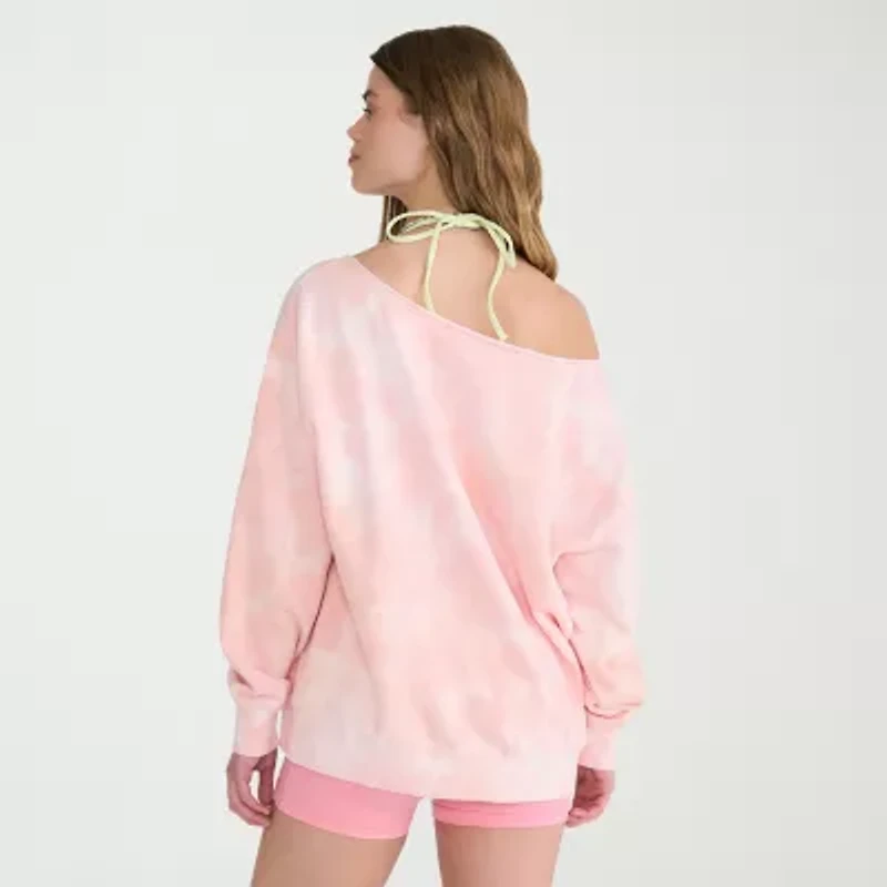 AEROPOSTALE Womens Juniors Crew Neck Long Sleeve Sweatshirt