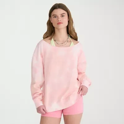 AEROPOSTALE Womens Juniors Crew Neck Long Sleeve Sweatshirt