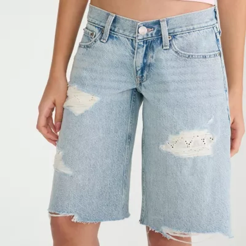 AEROPOSTALE Womens Juniors Denim Short