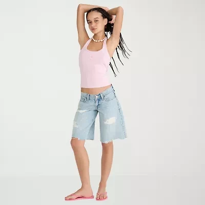 AEROPOSTALE Womens Juniors Denim Short