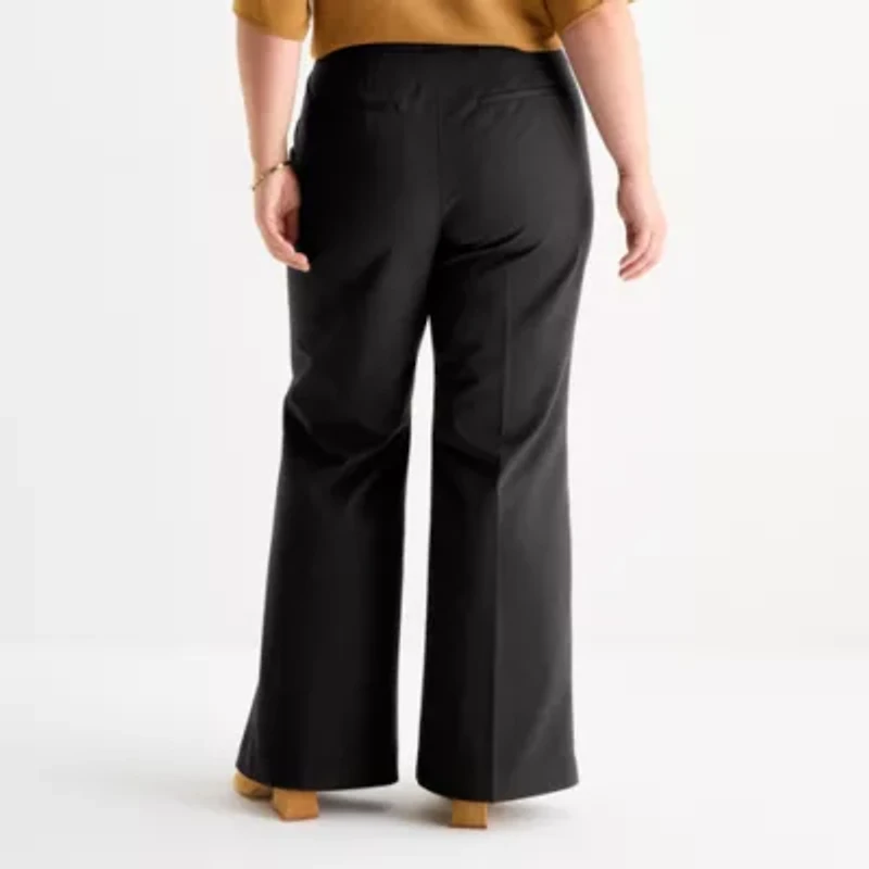 Worthington Plus Womens Fit and Flare Pant