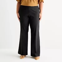 Worthington Plus Womens Fit and Flare Pant