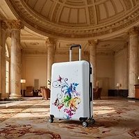 InUSA Fusion 28 Inch Hardside Lightweight Checked Spinner Luggage