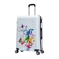 InUSA Fusion 28 Inch Hardside Lightweight Checked Spinner Luggage