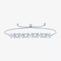 Yes, Please! (G-H / Si2-I1) Womens Diamond Accent Lab Grown White Diamond Bolo Bracelet