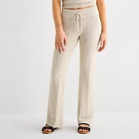 Arizona Womens Juniors Low Rise Pull-On Pant