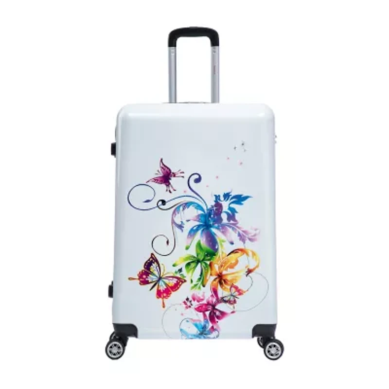 InUSA Fusion 28 Inch Hardside Lightweight Checked Spinner Luggage