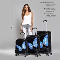 InUSA Prints Lightweight Hardside Spinner 3 Piece Set