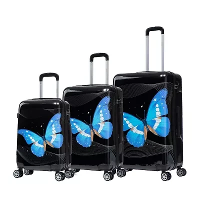 InUSA Prints Lightweight Hardside Spinner 3 Piece Set