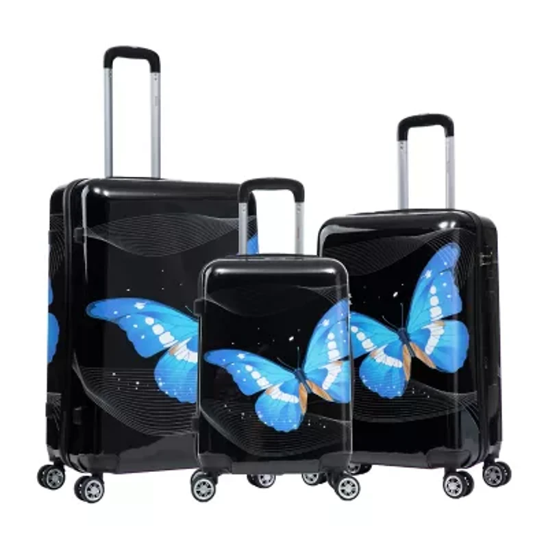 InUSA Prints Lightweight Hardside Spinner 3 Piece Set