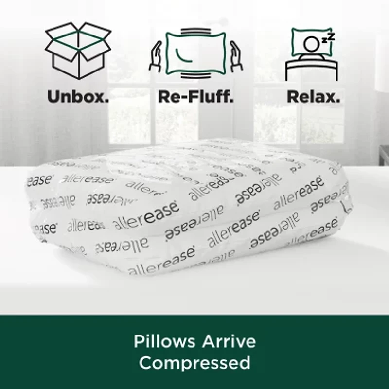 Allerease Cotton Fresh Allergen Barrier Medium Density Bed Pillow