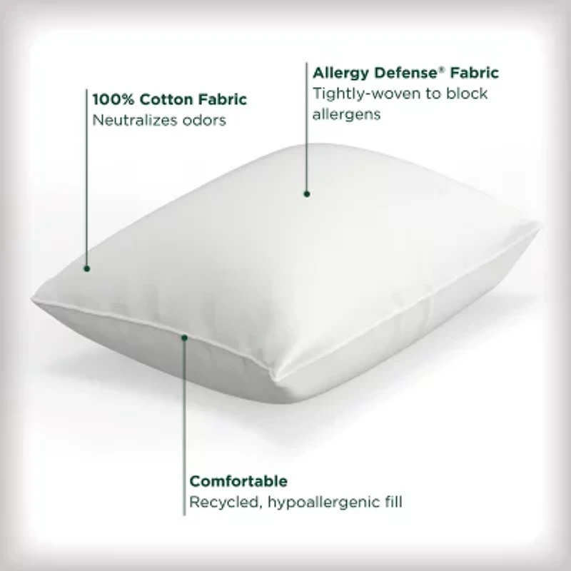 Allerease Cotton Fresh Allergen Barrier Medium Density Bed Pillow