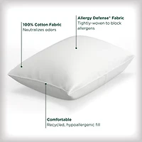 Allerease Cotton Fresh Allergen Barrier Medium Density Bed Pillow