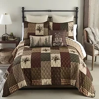 Your Lifestyle By Donna Sharp Pine Panels -pc. Easy Care Quilt Set