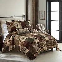 Your Lifestyle By Donna Sharp Pine Panels -pc. Easy Care Quilt Set