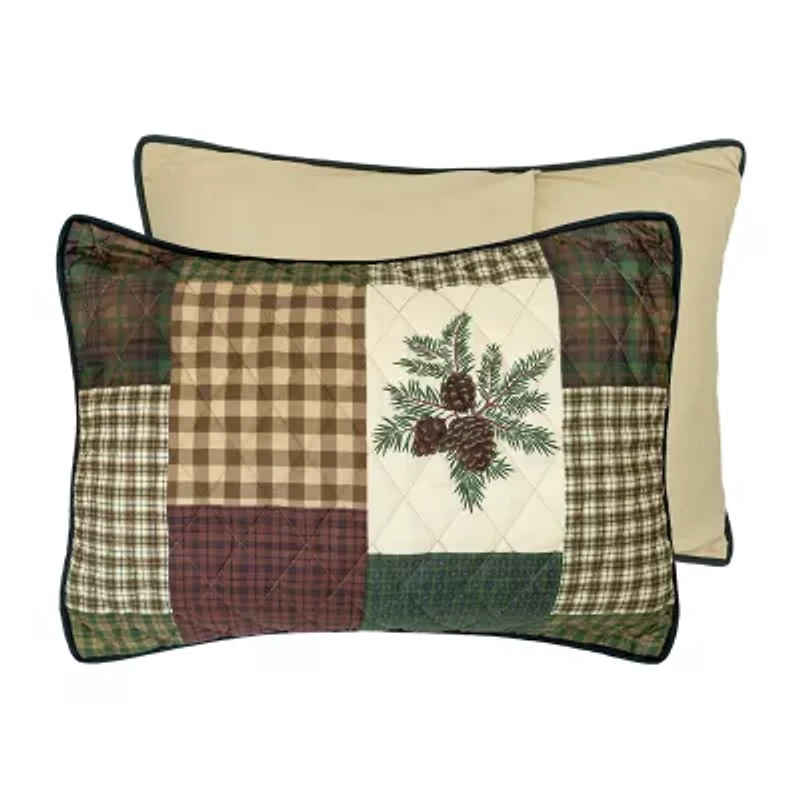 Your Lifestyle By Donna Sharp Pine Panels -pc. Easy Care Quilt Set