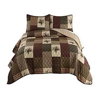 Your Lifestyle By Donna Sharp Pine Panels -pc. Easy Care Quilt Set