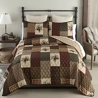 Your Lifestyle By Donna Sharp Pine Panels 3-pc. Easy Care Quilt Set