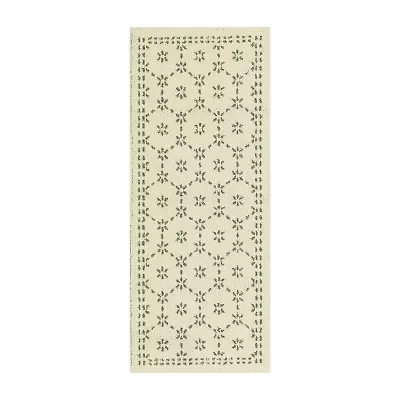 Maples Star Gray Indoor Rectangular Runner