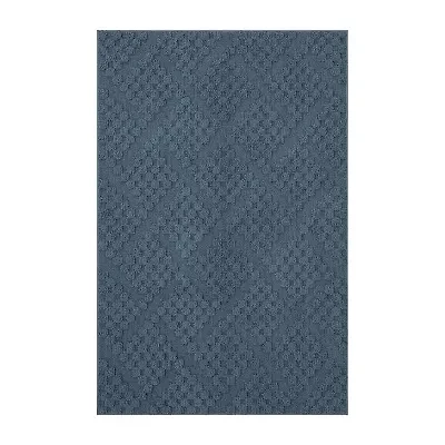 Maples Textured Solid Weave Indoor Rectangular Accent Rug