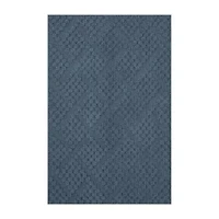 Maples Textured Solid Weave Indoor Rectangular Accent Rug