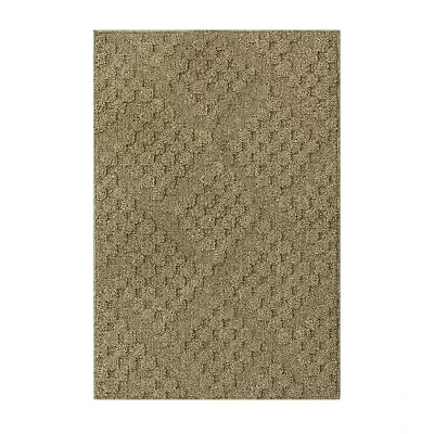 Maples Textured Solid Weave Indoor Rectangular Accent Rug