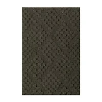 Maples Textured Solid Weave Indoor Rectangular Accent Rug