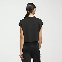 adidas Womens Crew Neck Short Sleeve Active T-Shirt