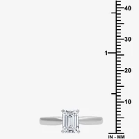 1 CT. Lab-Grown (G / SI2) Diamond Emerald-Cut Solitaire Engagement Ring 10K or 14K Gold