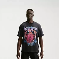 Nike Mens Crew Neck Short Sleeve Regular Fit Graphic T-Shirt