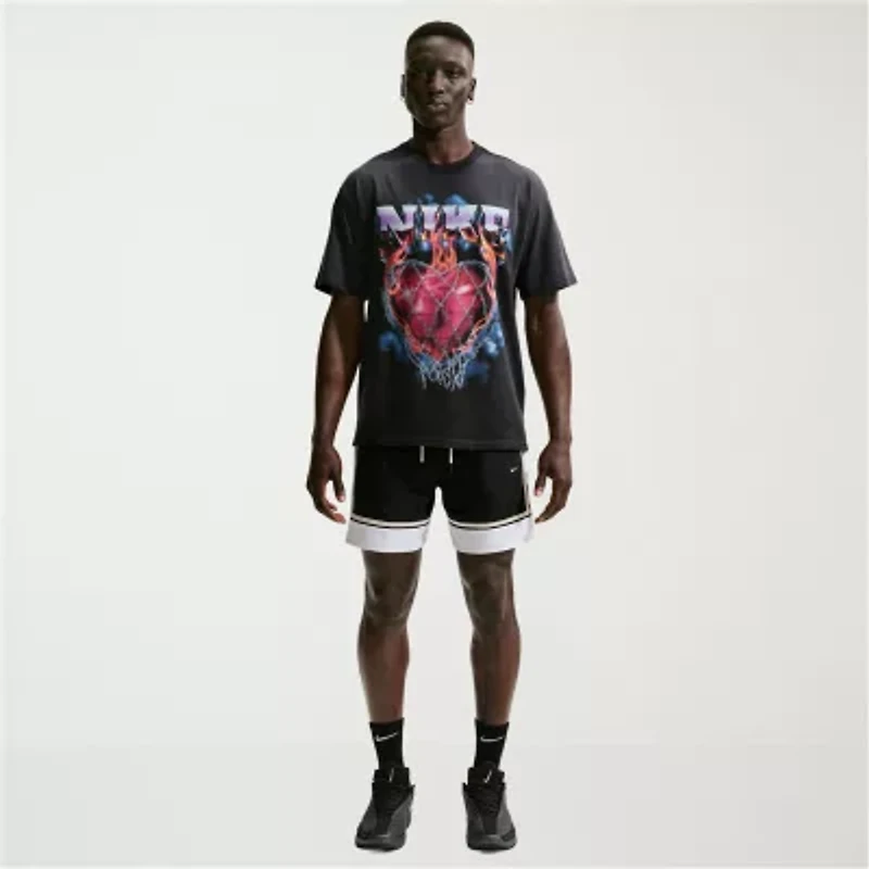 Nike Mens Crew Neck Short Sleeve Regular Fit Graphic T-Shirt