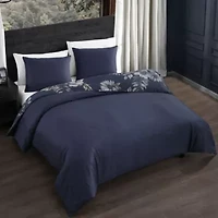 Bebejan Forget Me Not 3 Piece 3-pc. Reversible Duvet Cover Set