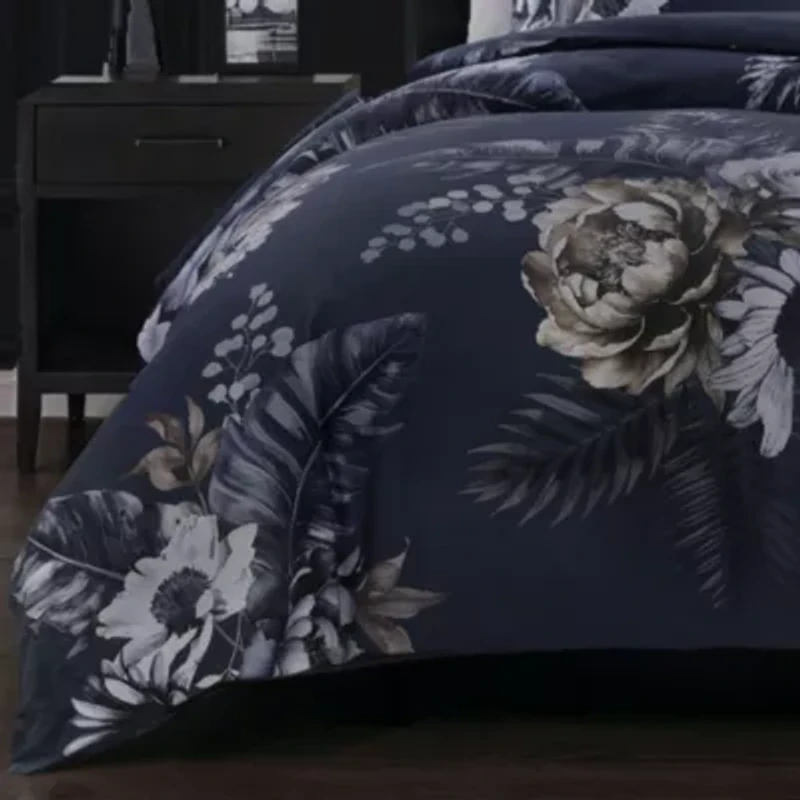 Bebejan Forget Me Not 3 Piece 3-pc. Reversible Duvet Cover Set