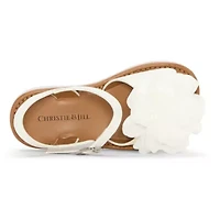 Christie & Jill Toddler Girls Lil Fiona Ankle Strap Flat Sandals