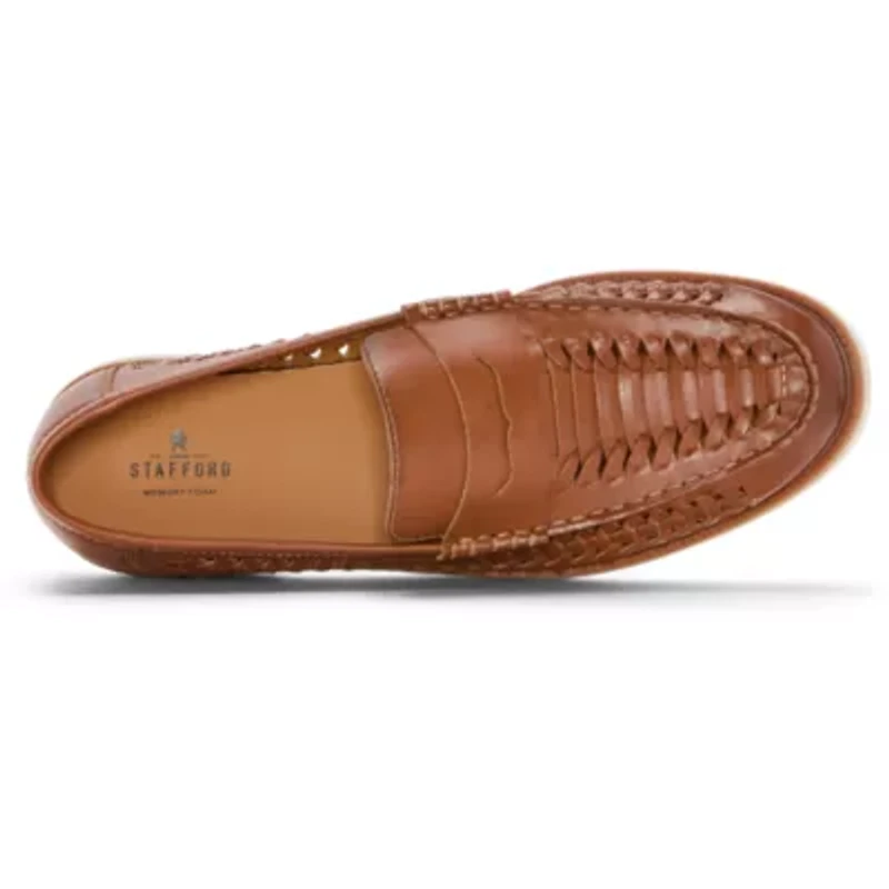 Stafford Barolo Mens Round Closed Toe Loafers