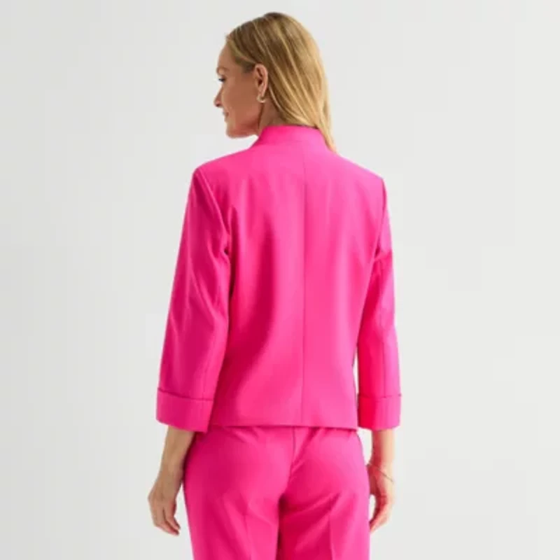 Black Label by Evan-Picone Womens Classic Fit Suit Jacket