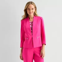 Black Label by Evan-Picone Womens Classic Fit Suit Jacket