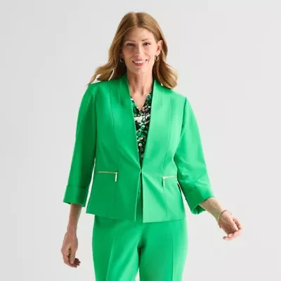 Black Label by Evan-Picone Womens Classic Fit Suit Jacket