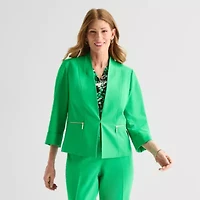 Black Label by Evan-Picone Womens Classic Fit Suit Jacket