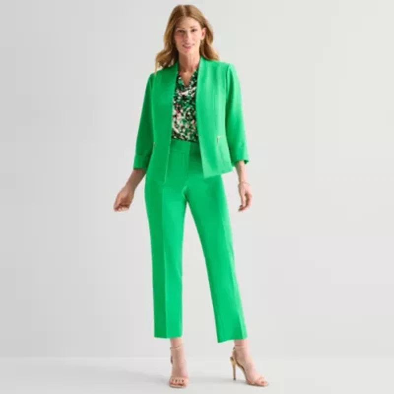 Black Label by Evan-Picone Womens Classic Fit Suit Jacket
