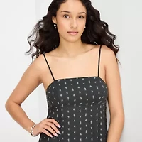 Arizona Womens Juniors Sleeveless Floral Midi Slip Dress